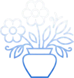 Flower bouquet icon for florist payment processing